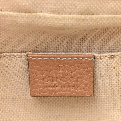 Gucci Pebbled Calfskin Small Soho Disco Bag Rose Beige