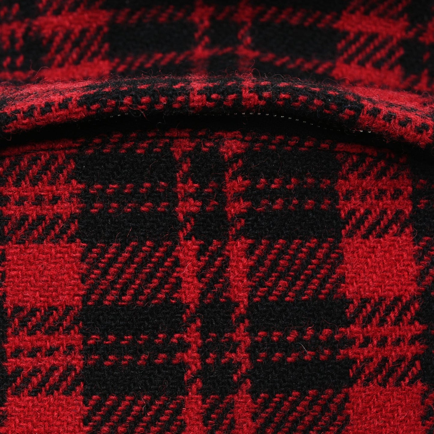 Saint Laurent Wool Tartan City Backpack Red Black