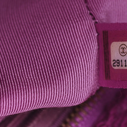 Chanel Wool Tweed Large Zipped Shopping Tote Magenta