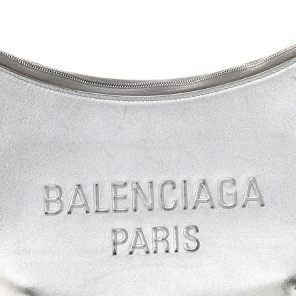 Balenciaga Metallic Calfskin Mary Kate Shoulder Bag Silver