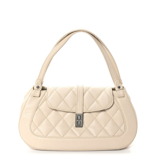 Chanel Caviar Quilted Mademoiselle Flap Bag Light Beige