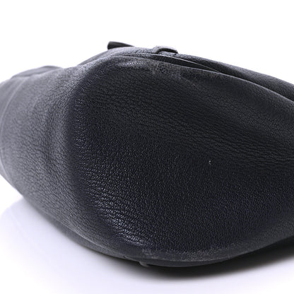 Chloe Grained Lambskin Calfskin Medium Lexa Shoulder Bag Navy