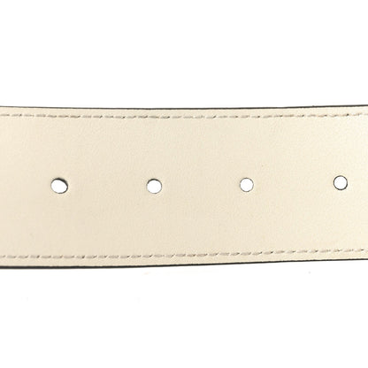 Gucci Calfskin Double G 40mm Belt 85 34 Mystic White