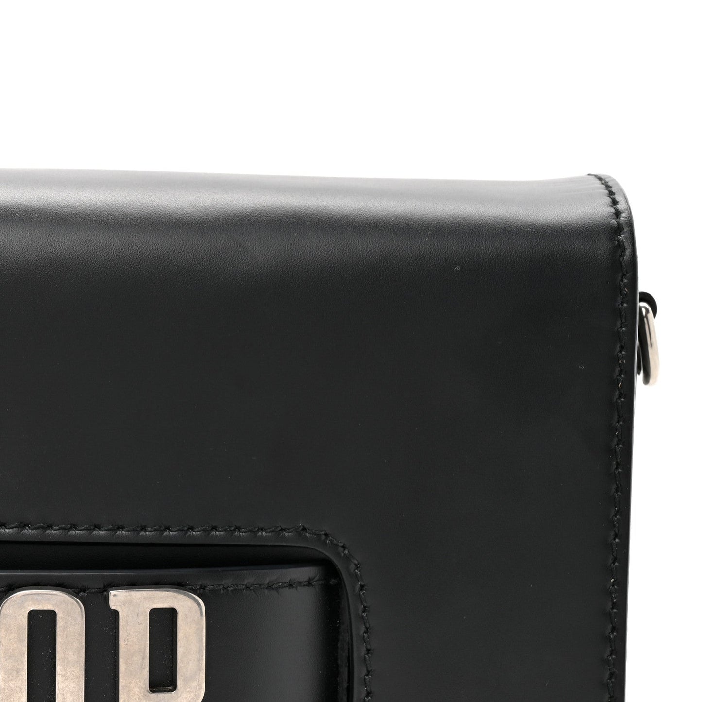 Christian Dior Smooth Calfskin Dio(r)evolution Flap Bag Black