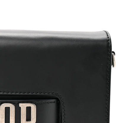Christian Dior Smooth Calfskin Dio(r)evolution Flap Bag Black