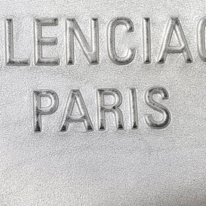 Balenciaga Metallic Calfskin Mary Kate Shoulder Bag Silver
