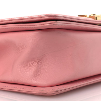 Chanel Lambskin Quilted Medium Boy Flap Light Pink