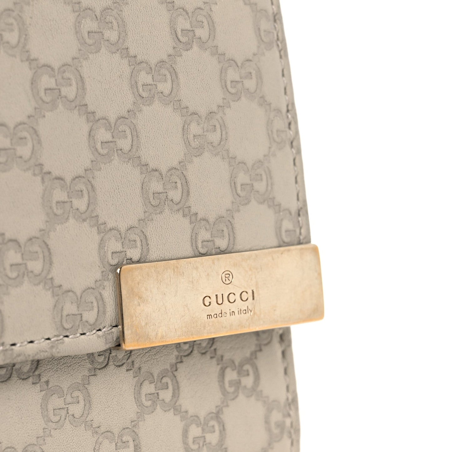 Gucci Soft Microguccissima Dice Chain Wallet Beige