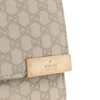 Gucci Soft Microguccissima Dice Chain Wallet Beige