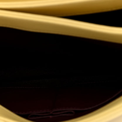 Chanel Lambskin Quilted Small Trendy CC Flap Dual Handle Bag Yellow
