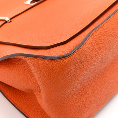 Hermes Taurillon Clemence Jypsiere 31 Orange