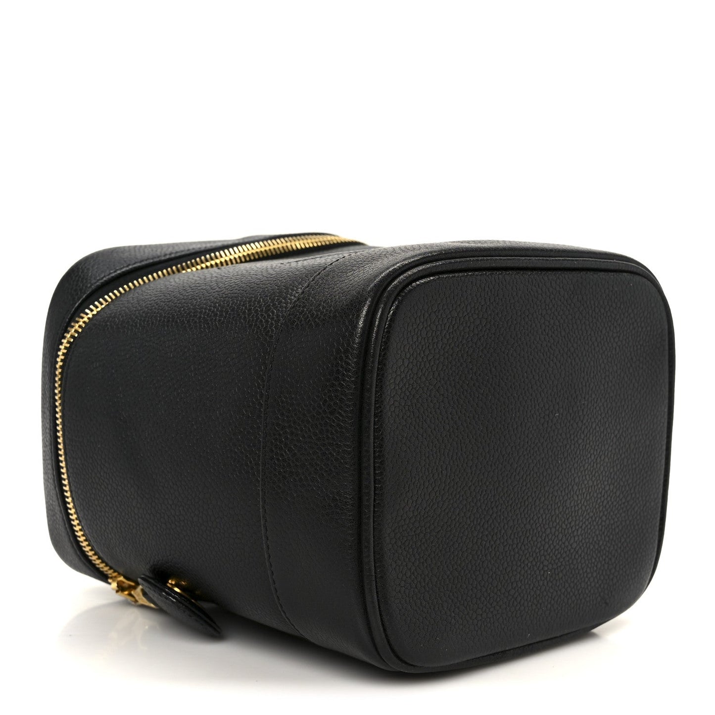 Chanel Caviar Vanity Cosmetic Case Black