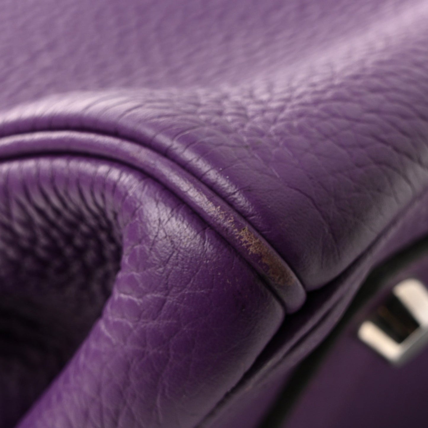 Hermes Taurillon Clemence Birkin 35 Ultraviolet