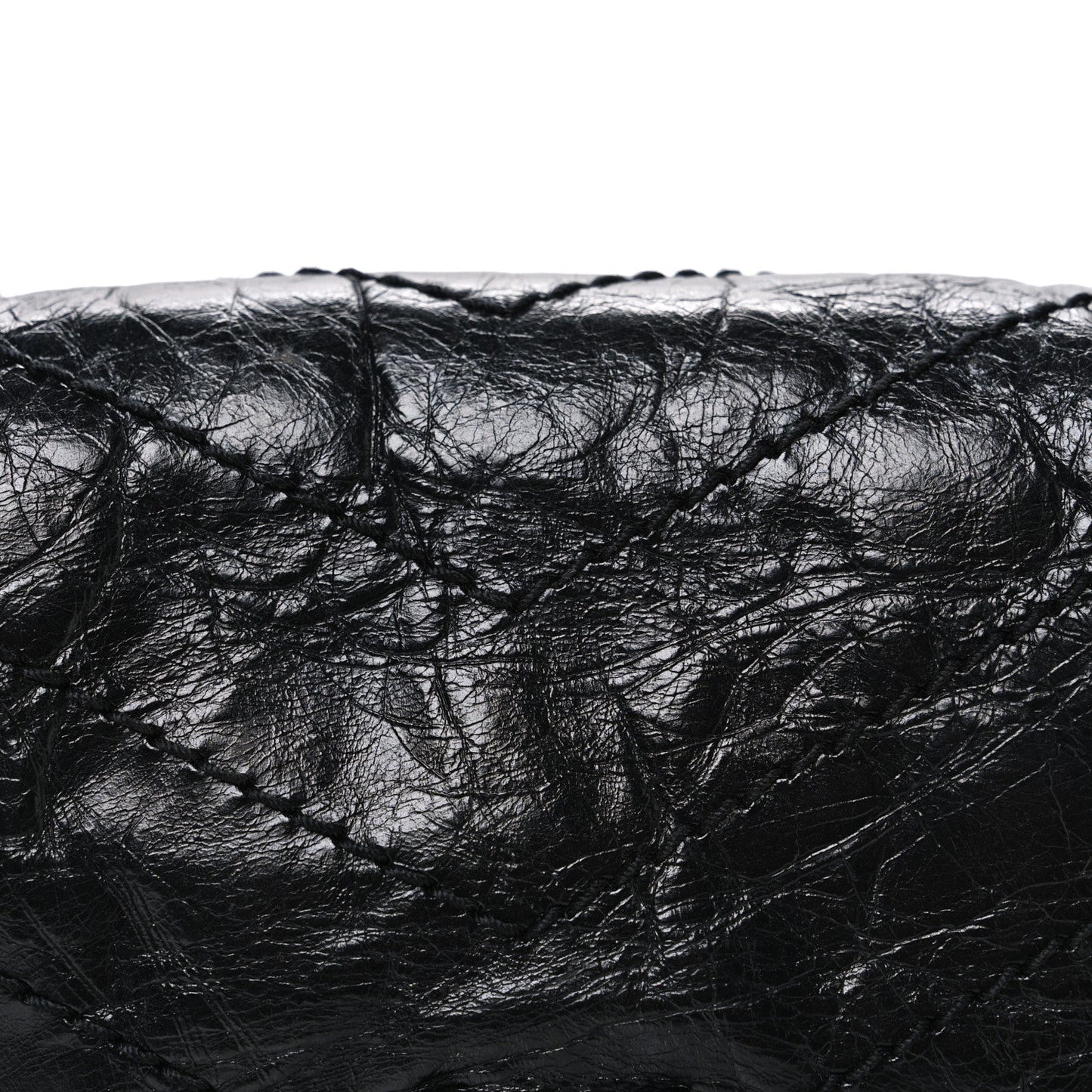 Saint Laurent Crinkled Calfskin Matelasse Monogram Niki Chain Wallet Black