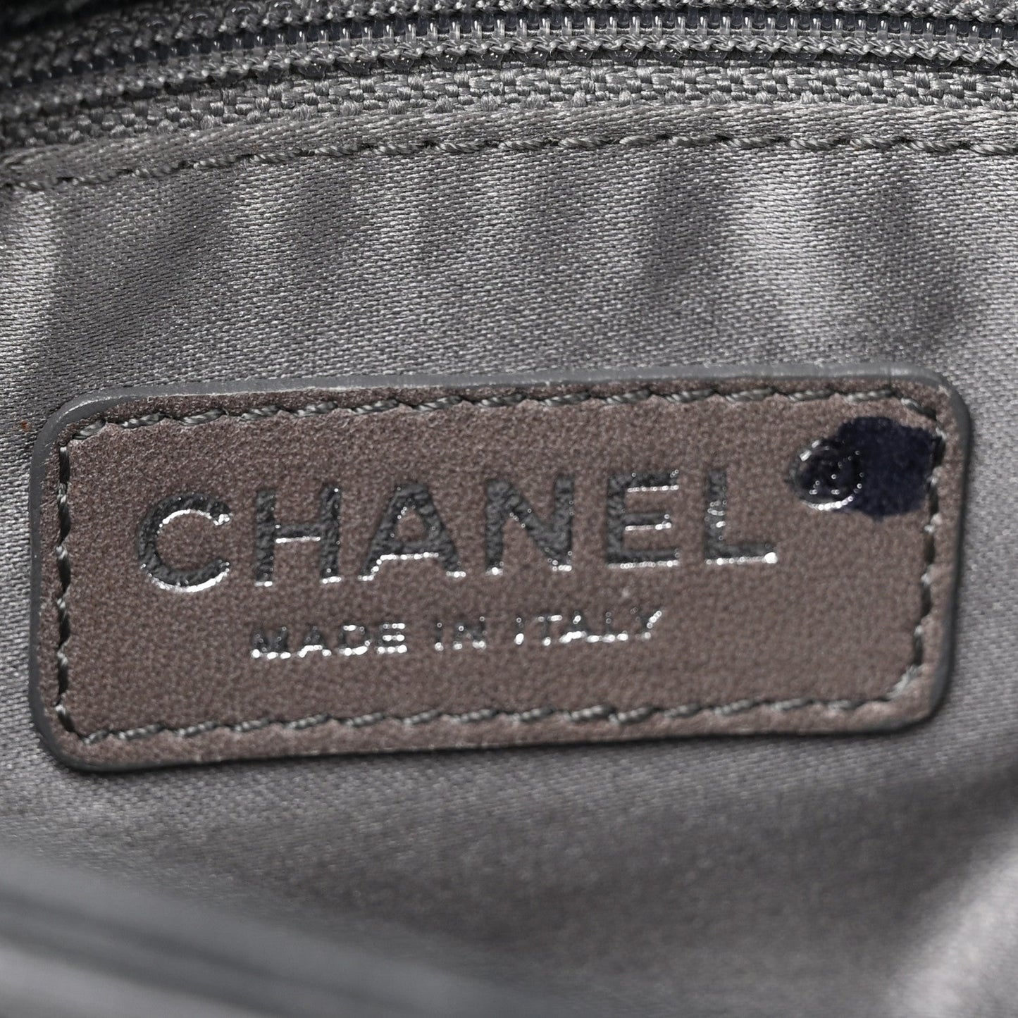 Chanel Lambskin Quilted Chain Mail Shoulder Bag Black