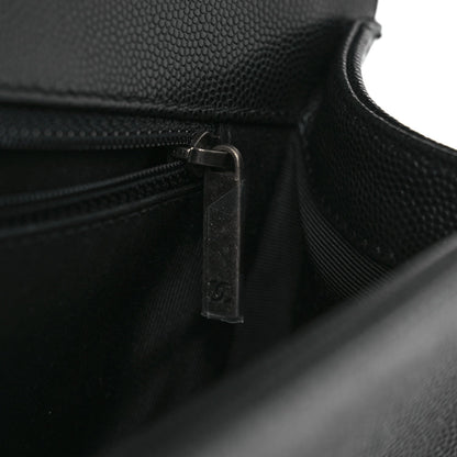Chanel Caviar Quilted New Medium Boy Flap Black