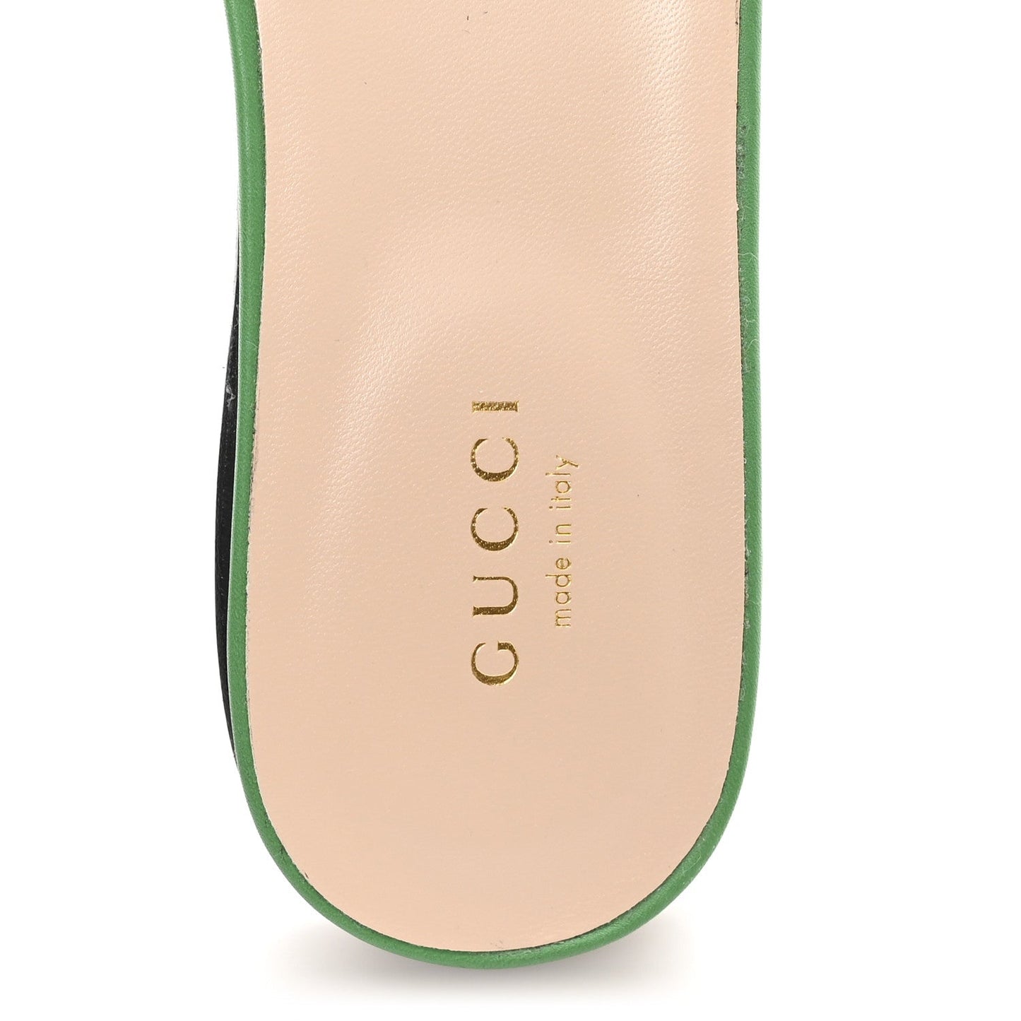 Gucci Cosmos Softy Calfskin Interlocking G Cut Out Slide Sandals 36 New Shamarock