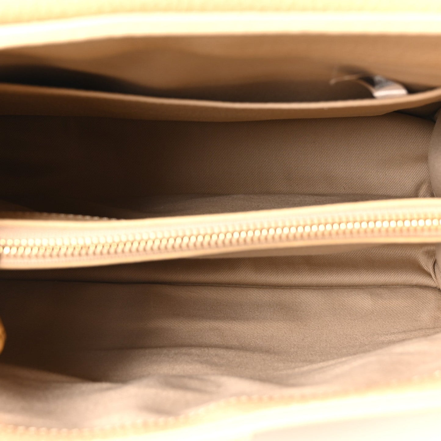 Chloe Shiny Grained Calfskin Medium Aby Day Shoulder Bag Blondie Beige