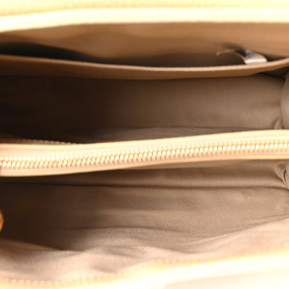 Chloe Shiny Grained Calfskin Medium Aby Day Shoulder Bag Blondie Beige
