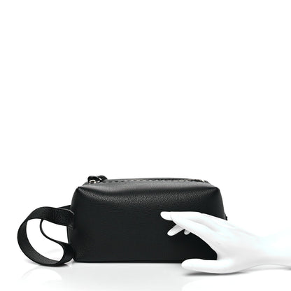 Fendi Cuoio Romano Selleria Toiletry Case Black