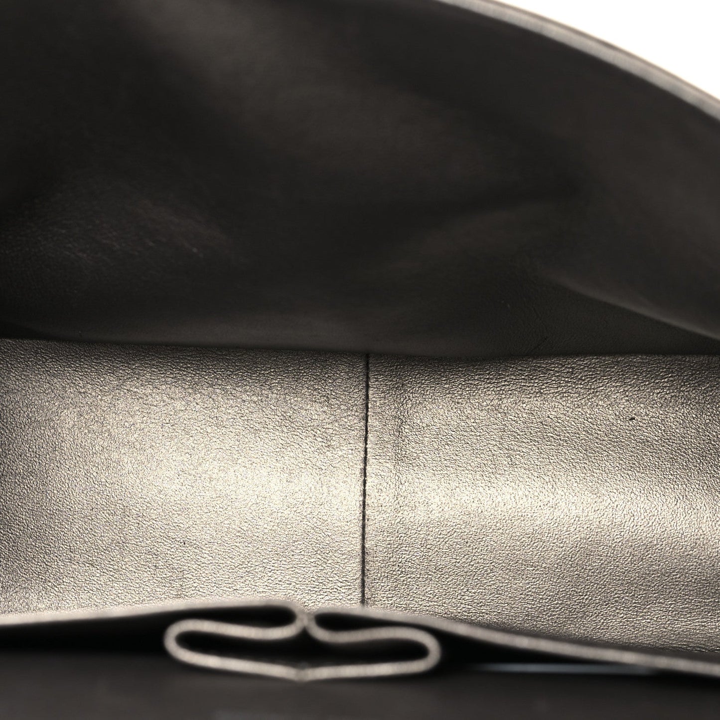 Chanel Metallic Lambskin Quilted Jumbo Double Flap Pewter
