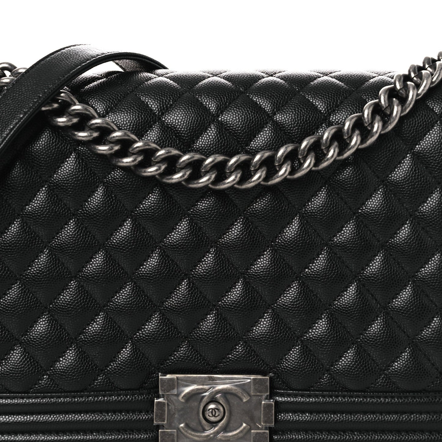 Chanel Caviar Quilted New Medium Boy Flap Black