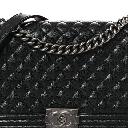 Chanel Caviar Quilted New Medium Boy Flap Black