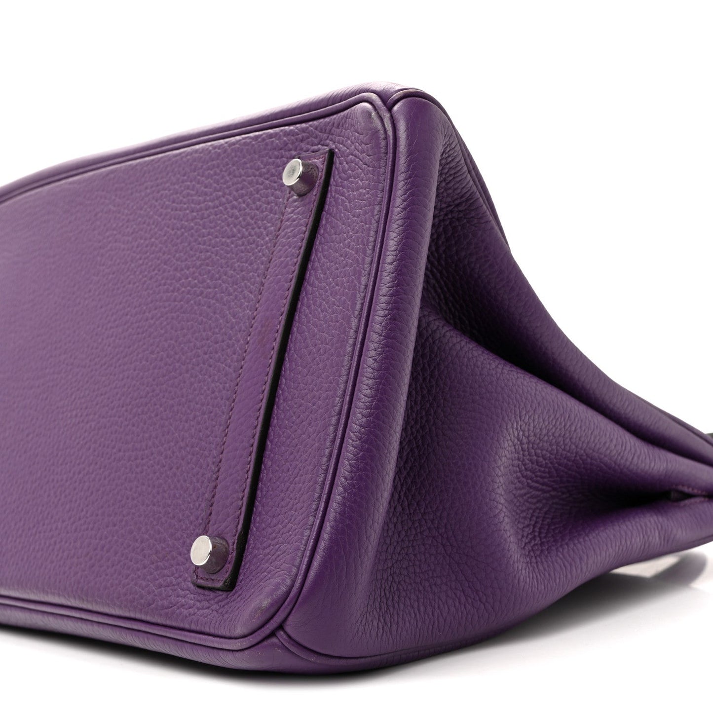 Hermes Taurillon Clemence Birkin 35 Ultraviolet