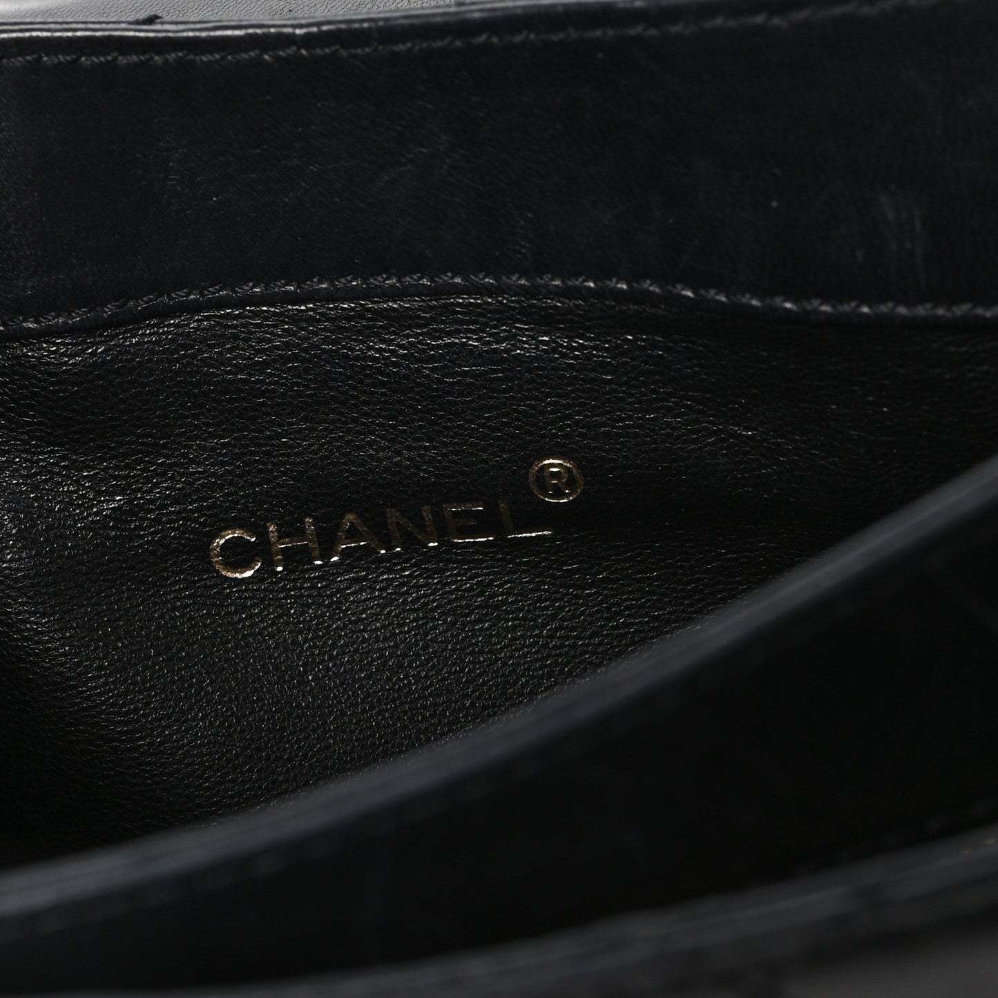 Chanel Lambskin Quilted CC Flap Shoulder Bag Black