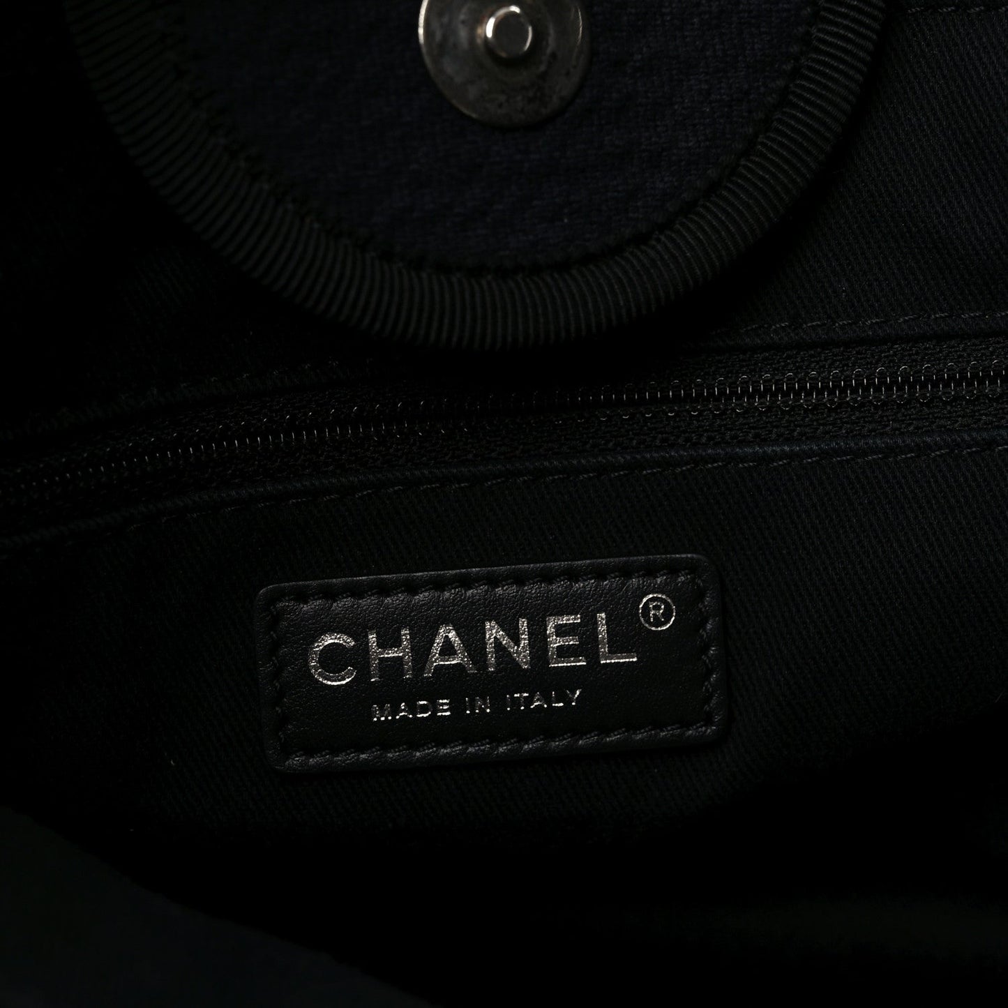 Chanel Canvas Medium Deauville Tote Black