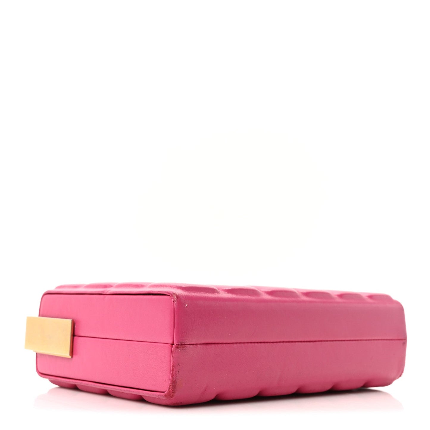 Chanel Lambskin Chocolate Bar Lock Clutch Bag Pink