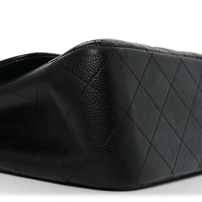 Chanel Caviar Quilted Jumbo Double Flap Black