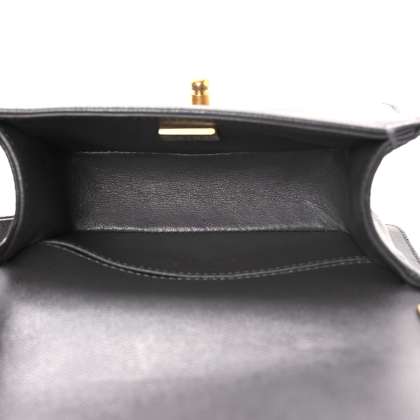 Chanel Caviar Quilted Mini Boy Flap Dark Grey