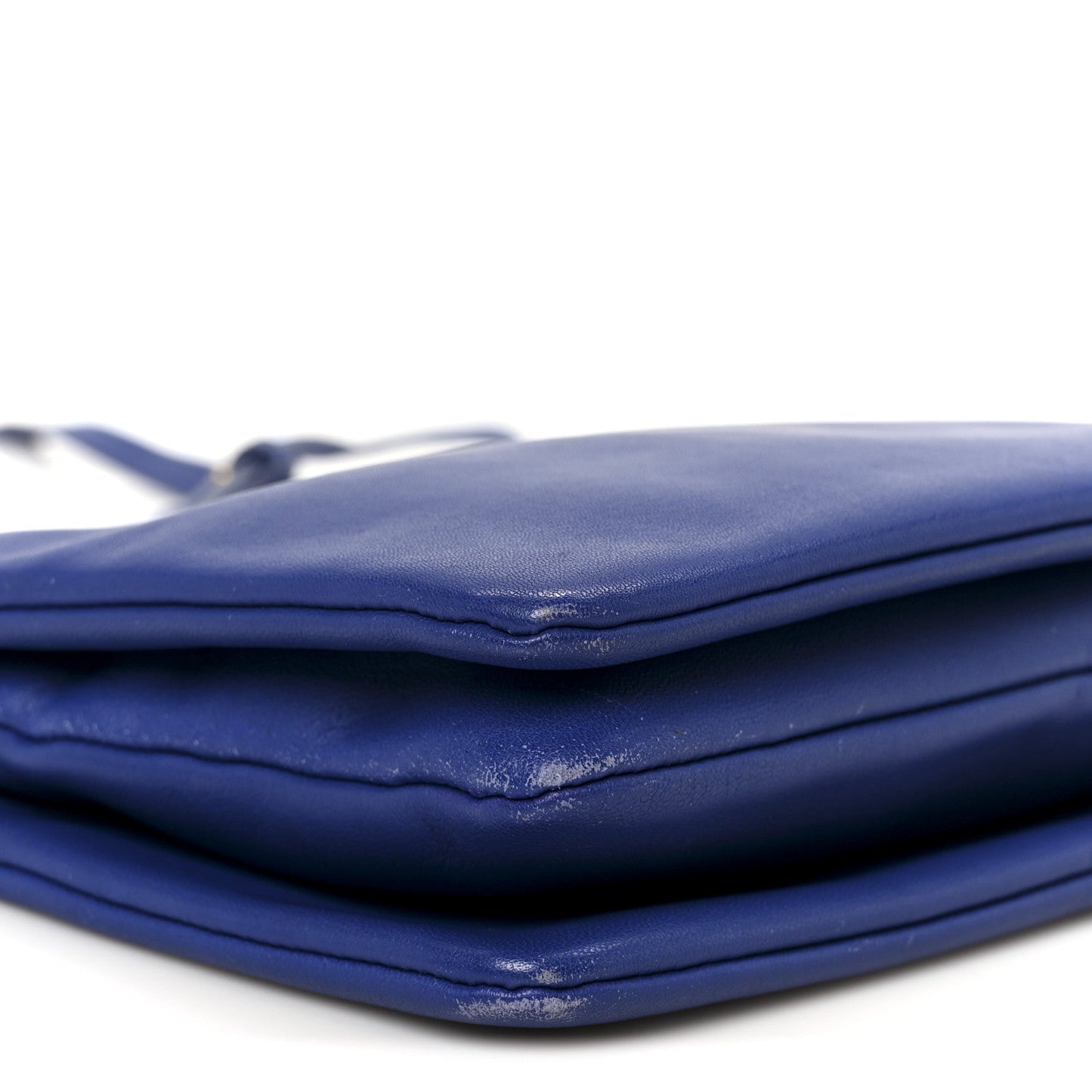Celine Lambskin Small Trio Crossbody Bag Indigo