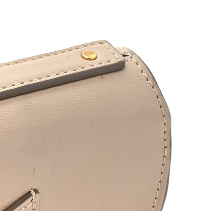 Chloe Calfskin Lambskin Quilted Studded Nile Bracelet Minaudiere Bag Pastel Grey