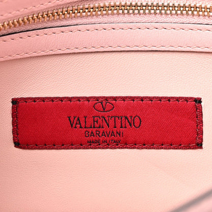 Valentino Garavani Nappa Micro Rockstud Wristlet Clutch Water Rose