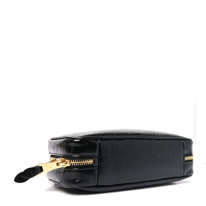 Miu Miu Naplak Patent Small Beau Top Handle Bag Black
