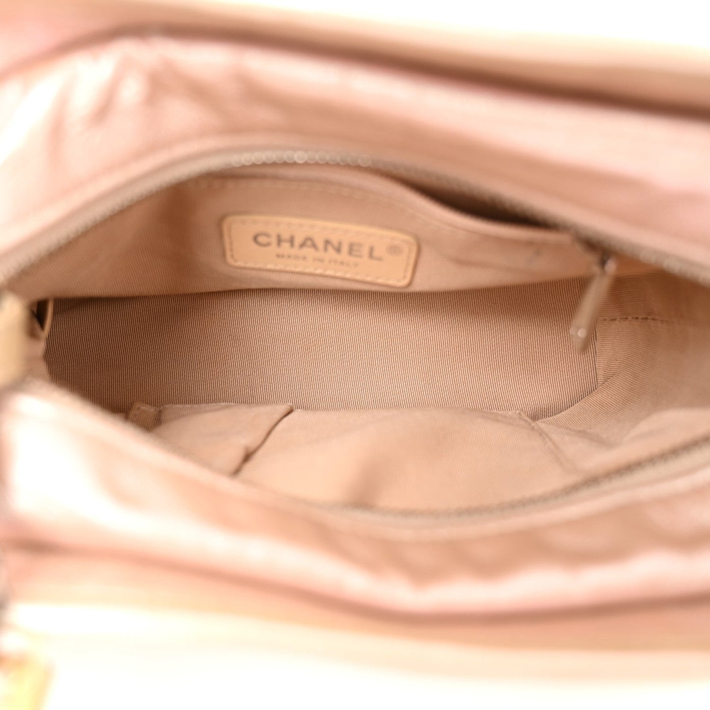 Chanel Iridescent Aged Calfskin Quilted Small Gabrielle Hobo Light Pink