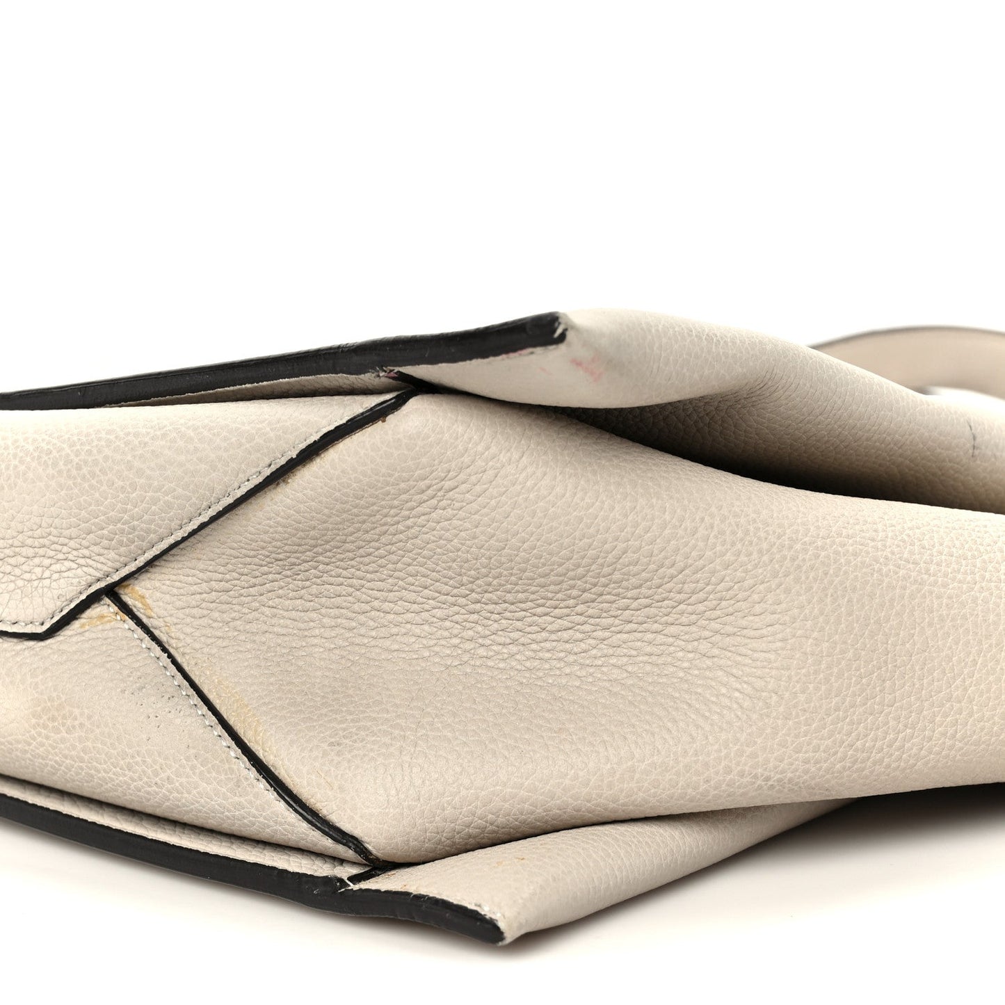 Celine Baby Grained Calfskin Medium Tri-Fold Bag Powder