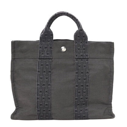 Hermes Canvas Herline PM Tote Grey