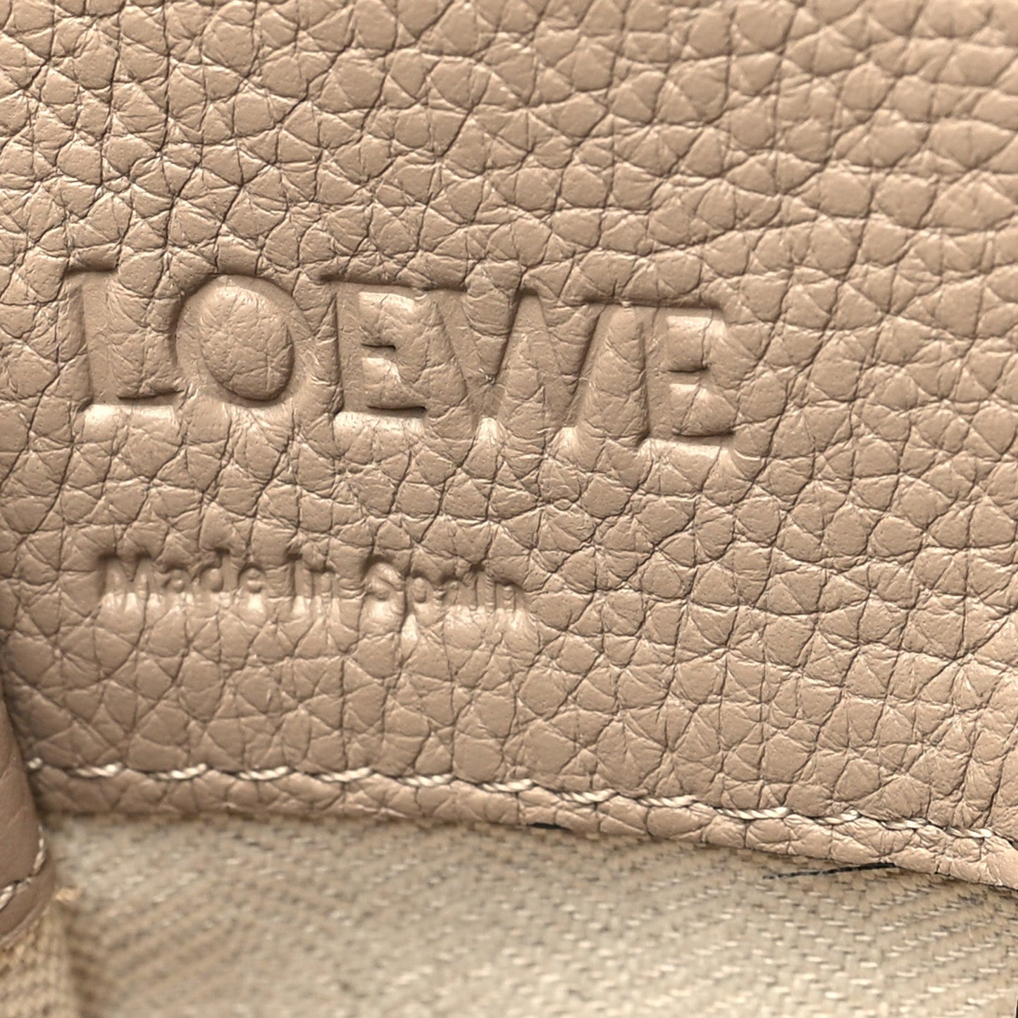 Loewe Calfskin Small Hammock Shoulder Bag Sand Mink