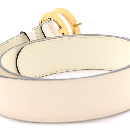 Gucci Calfskin Double G 40mm Belt 85 34 Mystic White