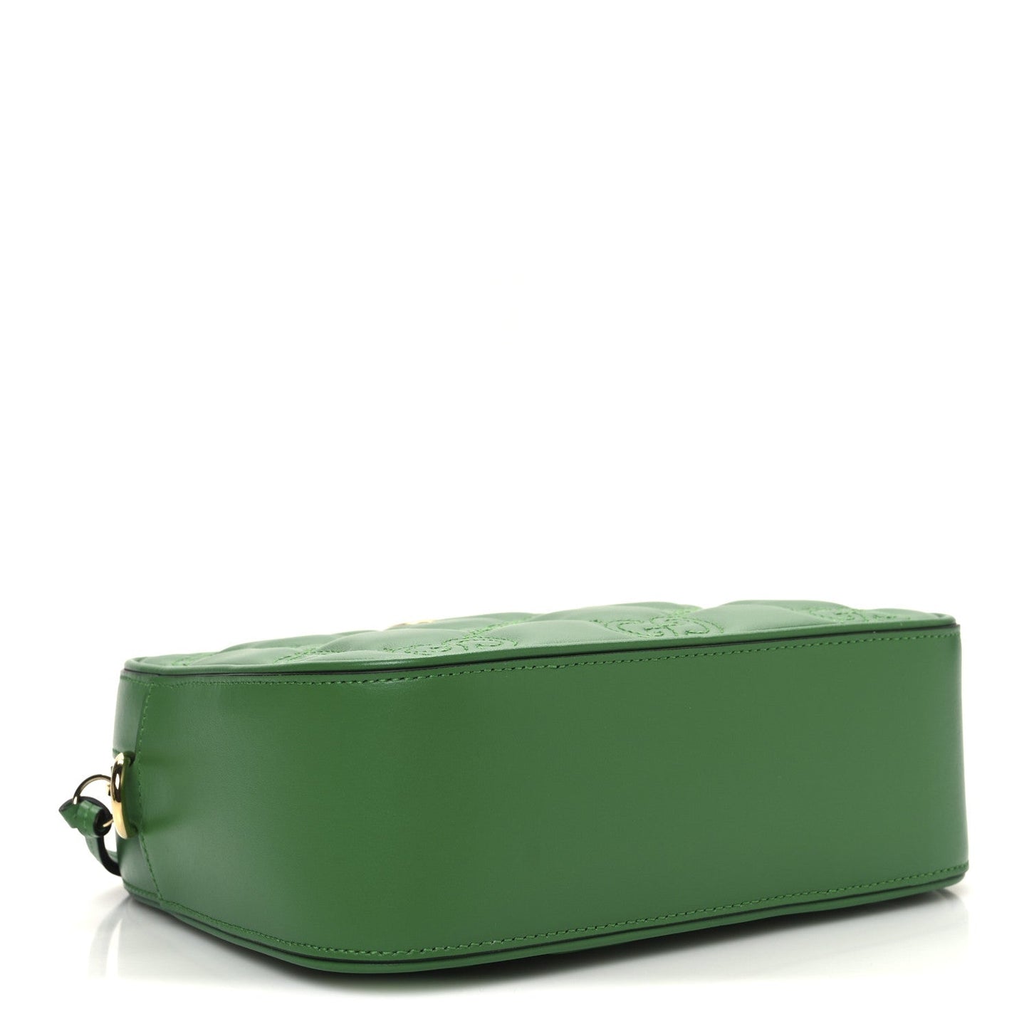 Gucci Calfskin GG Matelasse Shoulder Bag Spring Green Natural