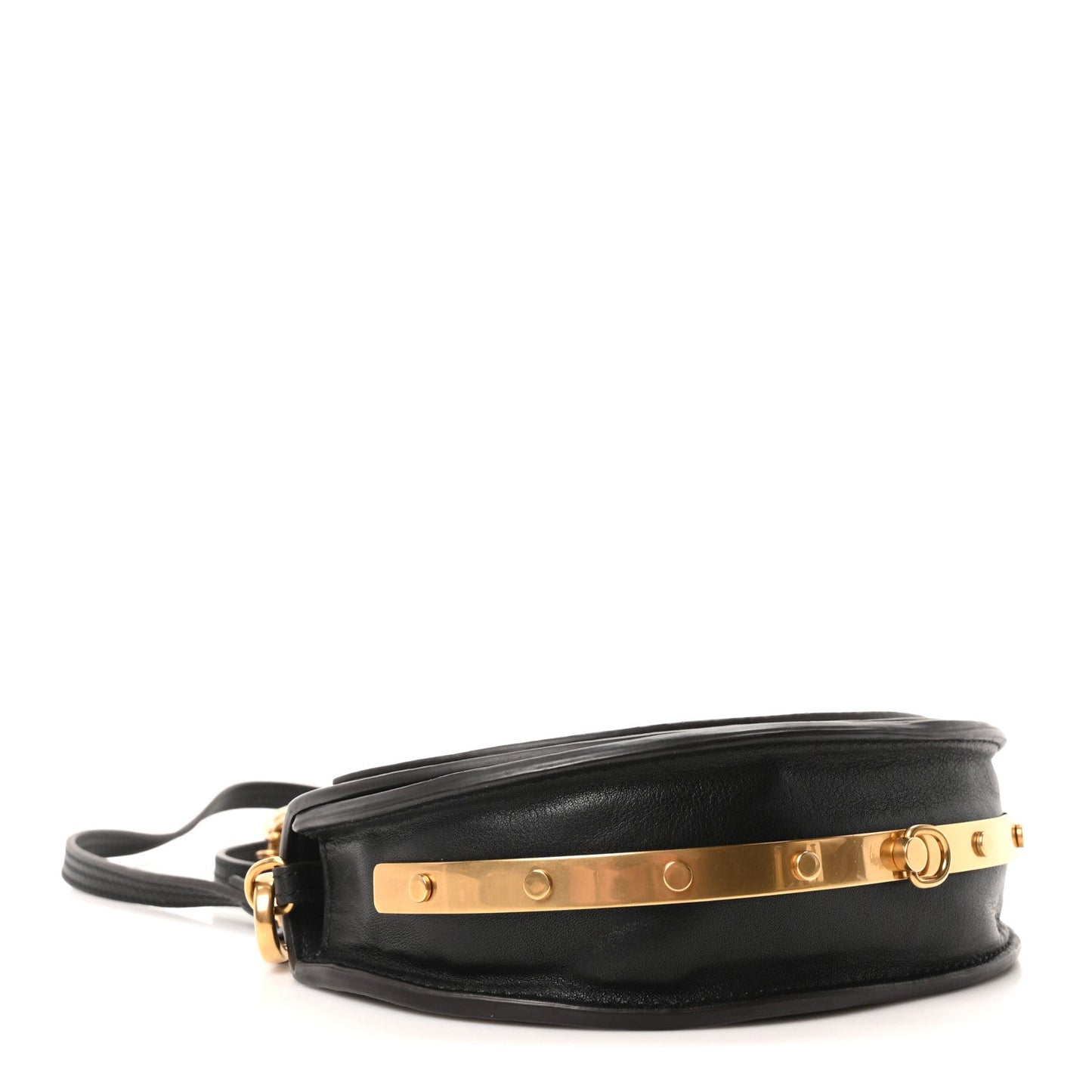 Chloe Calfskin Small Nile Bracelet Minaudiere Bag Black