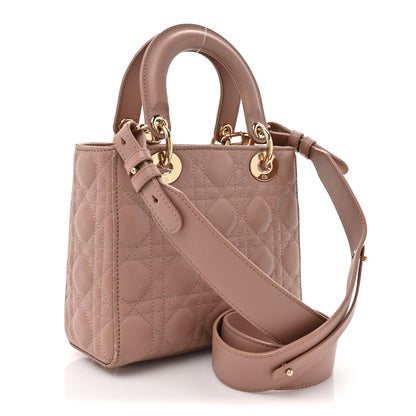 Christian Dior Lambskin Cannage Small My ABCDior Lady Dior Fard