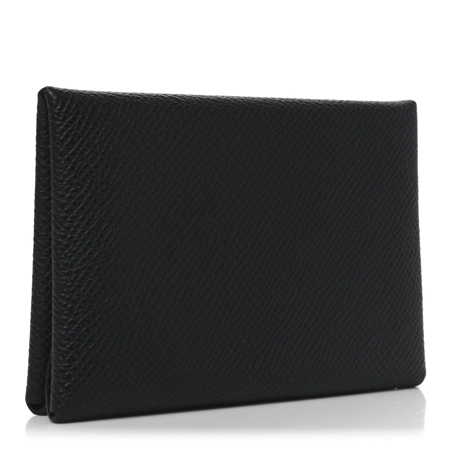 Hermes Epsom Calvi Duo Card Case Black