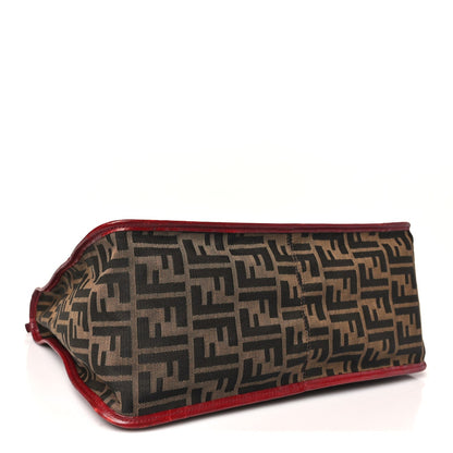 Fendi Zucca Handbag Tobacco Red
