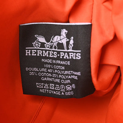 Hermes Cotton Canvas Mini Bolide Travel Cosmetic Pouch Black