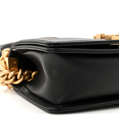 Chanel Caviar Quilted Small Boy Flap Black