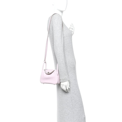 Hermes Swift Verso Mini Lindy 20 Mauve Pale Gold